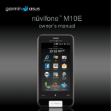 Garmin-Asus Nüvifone M10E User manual