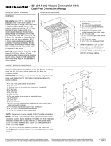 KitchenAid Range KDRP467K User manual