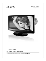 GPX Flat Panel Television TD2420AB User manual