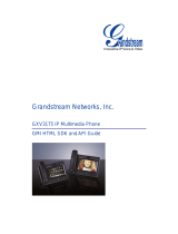 Grandstream Networks Telephone GXV3175 User manual