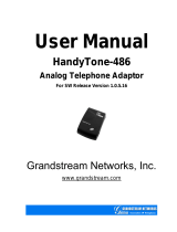Grandstream Networks Telephone Accessories 486 User manual