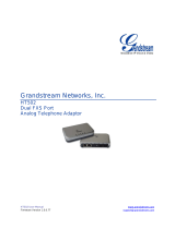 Grandstream Networks Telephone Accessories HT502 User manual