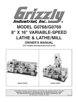 Grizzly Lathe G0769 User manual