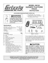 Grizzly Outdoor Cart G8154 User manual