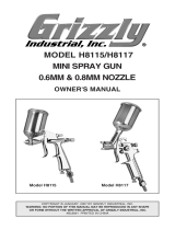 Grizzly Paint Sprayer H8117 User manual