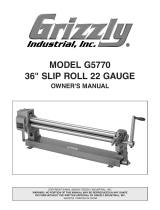 Grizzly Power Roller G5770 User manual
