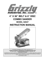 Grizzly Sander G0547 User manual