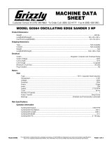 Grizzly Sander G0564 User manual