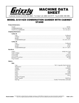 Grizzly Sander G1014ZX User manual