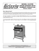 Grizzly Sander G1079R User manual