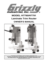 Grizzly Router H7790 User manual