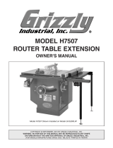 Grizzly H7507 User manual