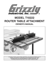 Grizzly Router T10222 User manual