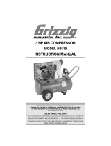 Grizzly Air Compressor H4519 User manual