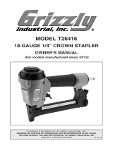 Grizzly Staple Gun T26416 User manual
