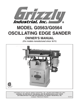Grizzly Cordless Sander G0563 User manual