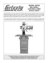 Grizzly Cordless Drill G0759 User manual