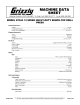 Grizzly Drill G7943 User manual