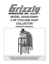Grizzly Dust Collector G0601 User manual