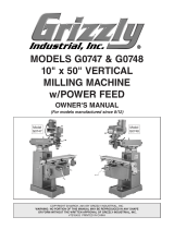 Grizzly G0747 and G0748 User manual