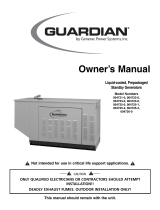 Generac Power Systems Guardian 004725-0 User manual