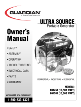 Guardian Technologies Portable Generator 004451 (12,500 WATT), 004582 (15,000 WATT) User manual