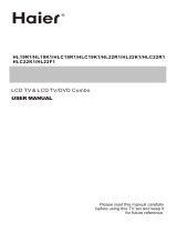 Haier HL22R1 - R-Series - 21.6" LCD TV User manual