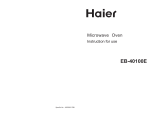Haier Microwave Oven EB-40100E User manual