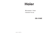 Haier Microwave Oven EB-3190E User manual