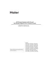 Haier L19TA12W User manual