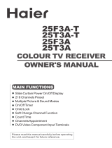 Haier 25F3A User manual