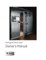 GE Monogram Beverage Dispenser Wine Vault User manual
