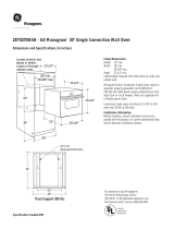 GE Monogram Convection Oven ZET837DBSB User manual