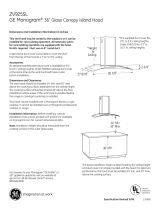 Monogram Ventilation Hood ZV925SL User manual