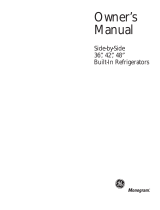 GE Monogram BUILT-IN Refrigerators User manual