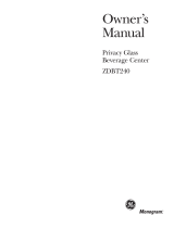 GE Monogram ZDBT240 User manual
