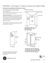 GE Trash Compactor ZCGP150LII User manual