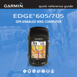 Garmin Cyclometer Edge 605 User manual