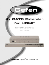 Gefen 4x CAT6 Extender for HDMI User manual