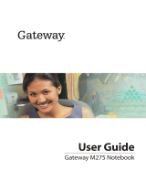 Gateway Laptop M275 User manual
