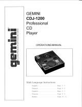 Gemini CDJ-1200 User manual