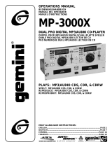 Gemini MP3 Player MP-3000X User manual