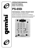 Gemini PS-650I User manual