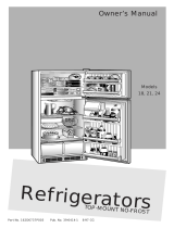 GE Refrigerator 18 User manual