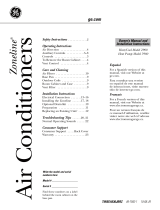GE Air Conditioner 2900 User manual