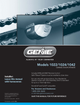 Genie Garage Door Opener 1022 User manual
