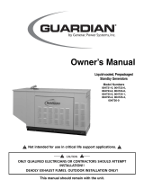 Generac Power Systems Guardian 004725-0 User manual