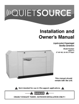 Generac Power Systems QuietSource 004917-5 User manual