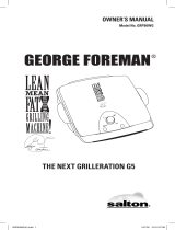 George Foreman GRP90WG User manual