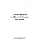 Gigabyte GN-FE605(M) User manual